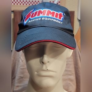 Summit Racing Equipment Hat Cap USA Flag Patch Adjustable Strapback